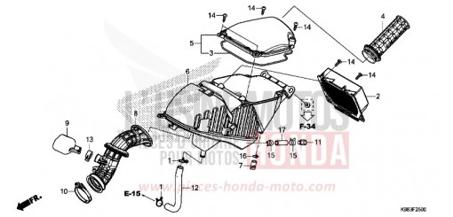 AIR CLEANER CBF125NAJ de 2018